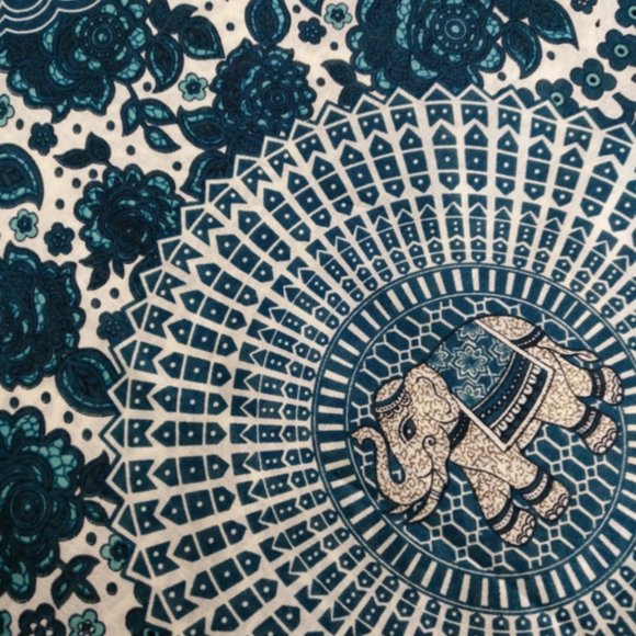 (J3) 100% Rayon Harem Pants w/ Elephant in Circle - Picture 2 of 3